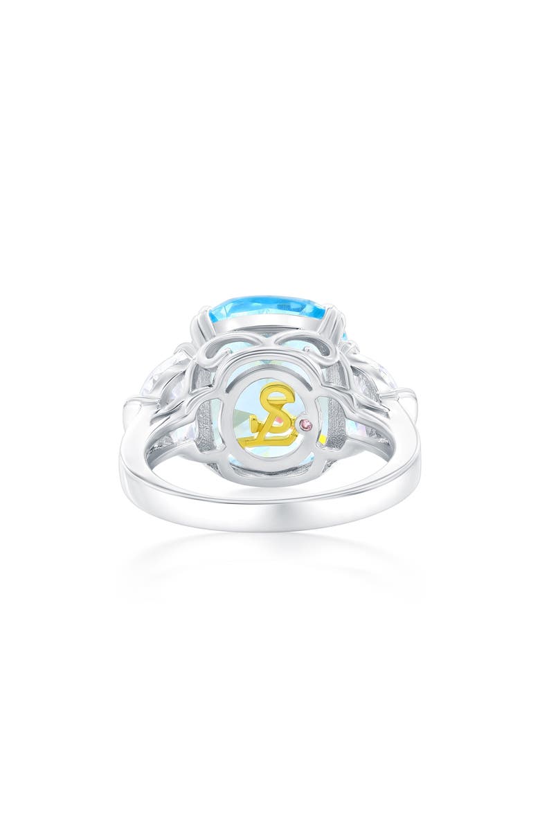 SUZY LEVIAN Gala Firework Engagement Ring, Alternate, color, Aqua
