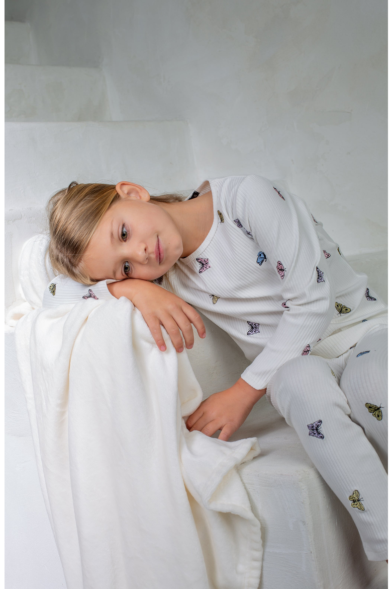 Pastel Dragonflies Loungewear Set, Alternate, color, White