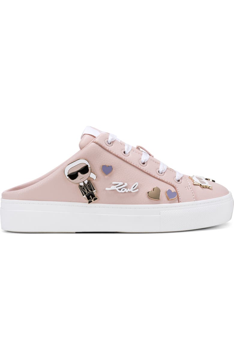KARL LAGERFELD PARIS Cambria Mule Sneaker, Alternate, color, Peony Pink