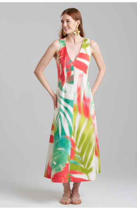 USAMI V-neck Maxi Dress