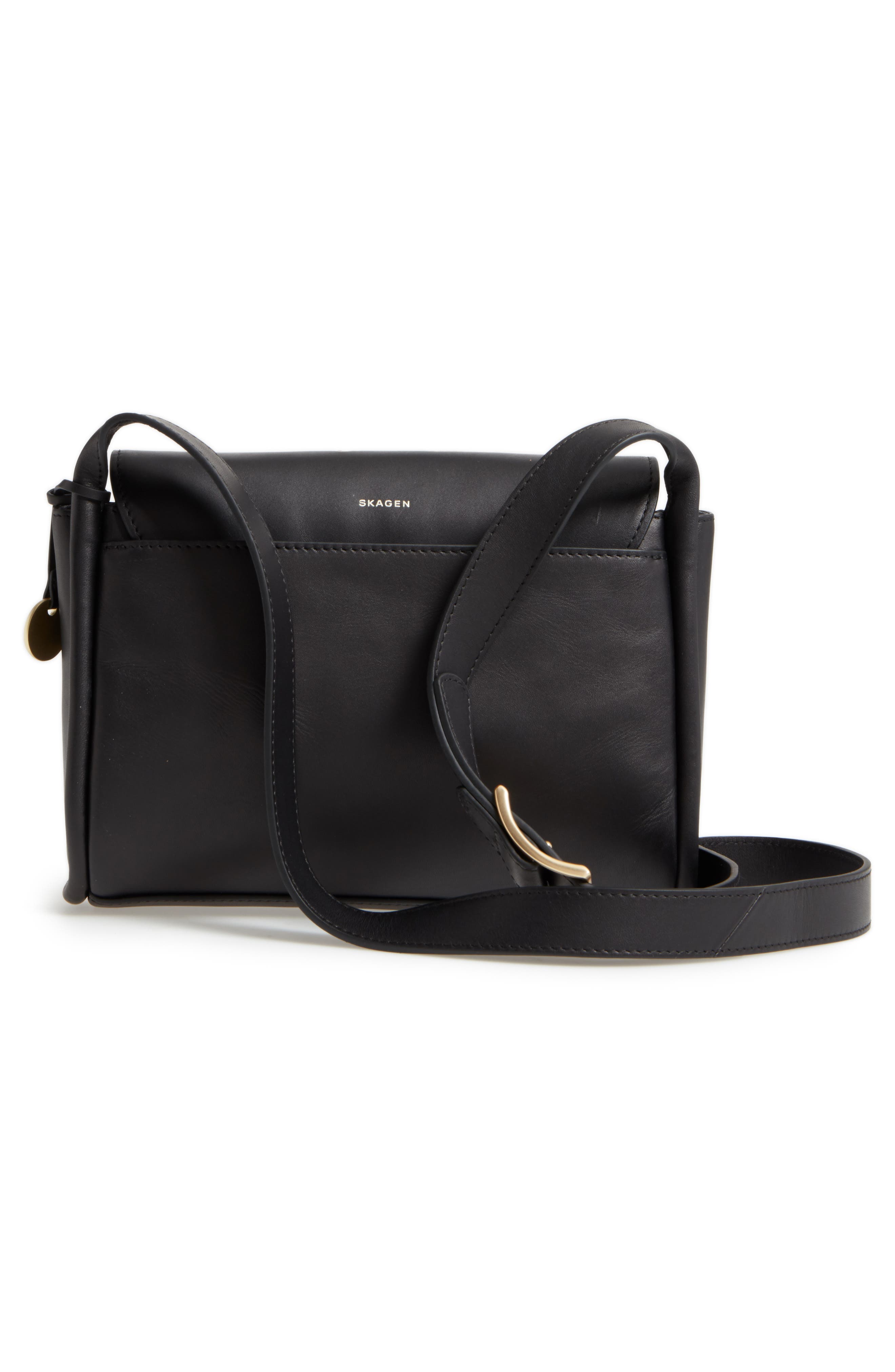 Skagen Sylvi Leather Crossbody Bag, Alternate, color, 