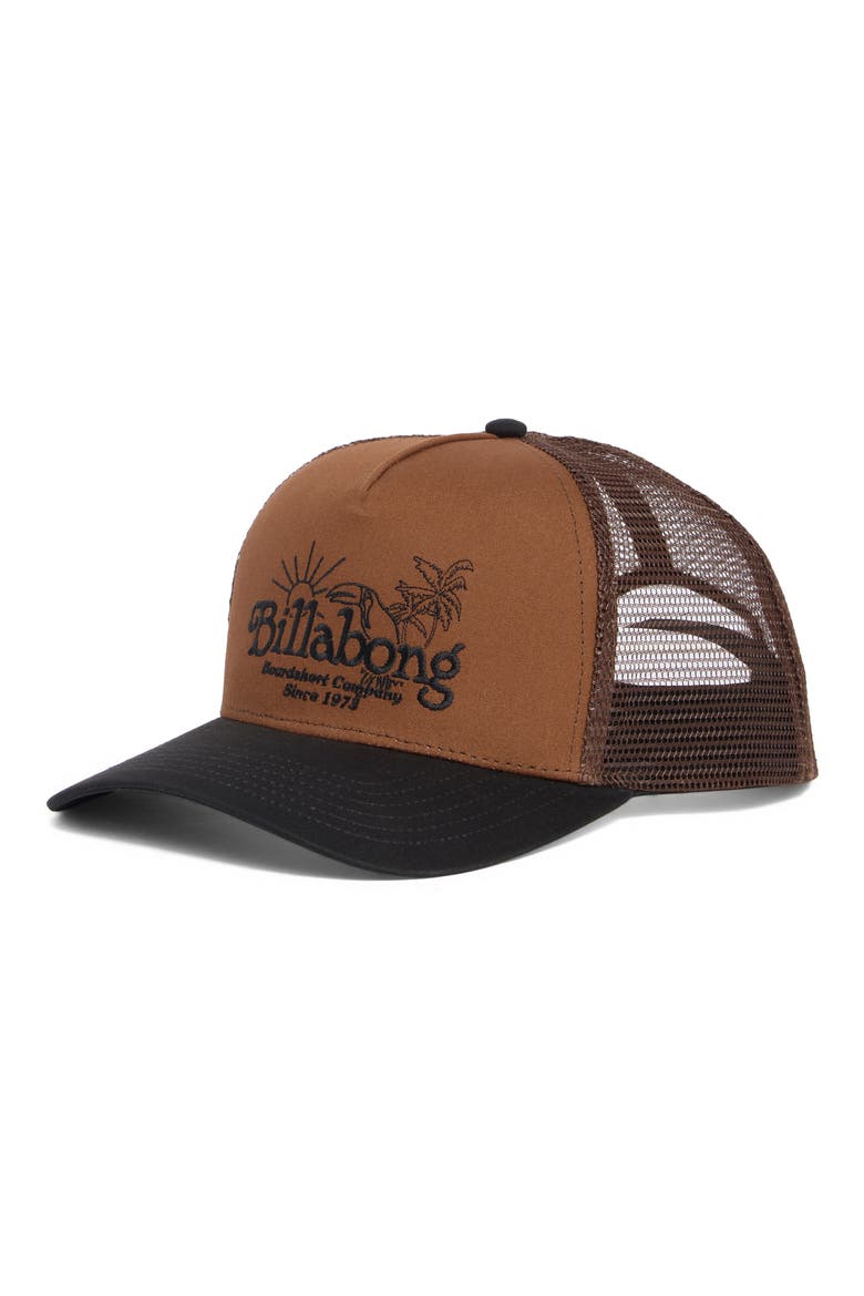 Mission Trucker Baseball Cap, Main, color, BROWN