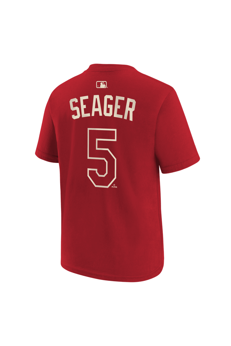 Youth Nike Corey Seager Red Texas Rangers 2026 City Connect Name & Number T-Shirt, Alternate, color, Red