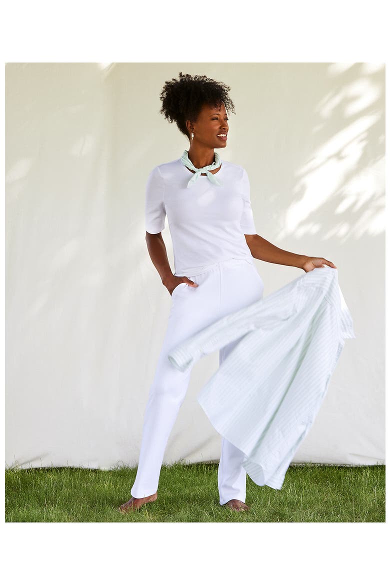 Sport Knit High Rise Pants, Alternate, color, White