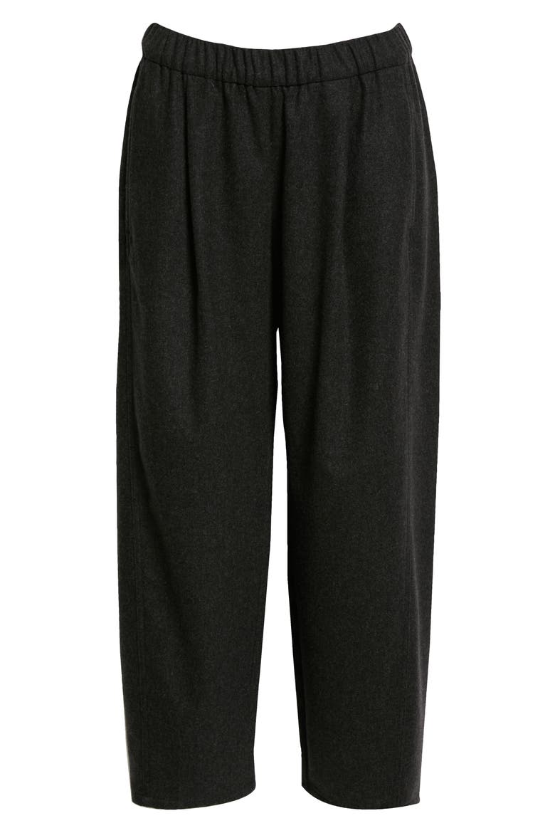 Crop Wool Lantern Pants, Alternate, color, CHARCOAL
