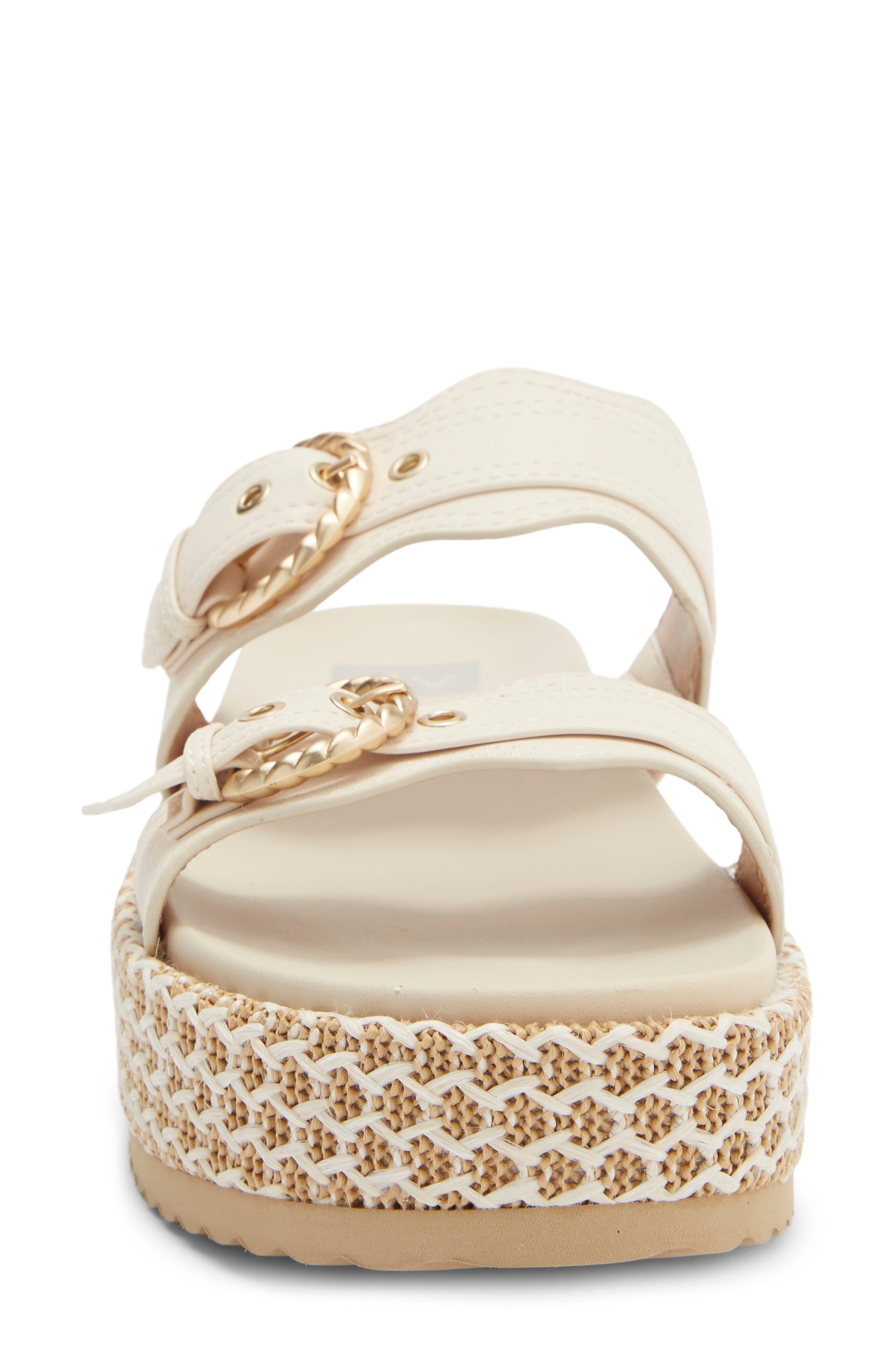 Serpent Platform Slide Sandal, Alternate, color, IVORY MULTI