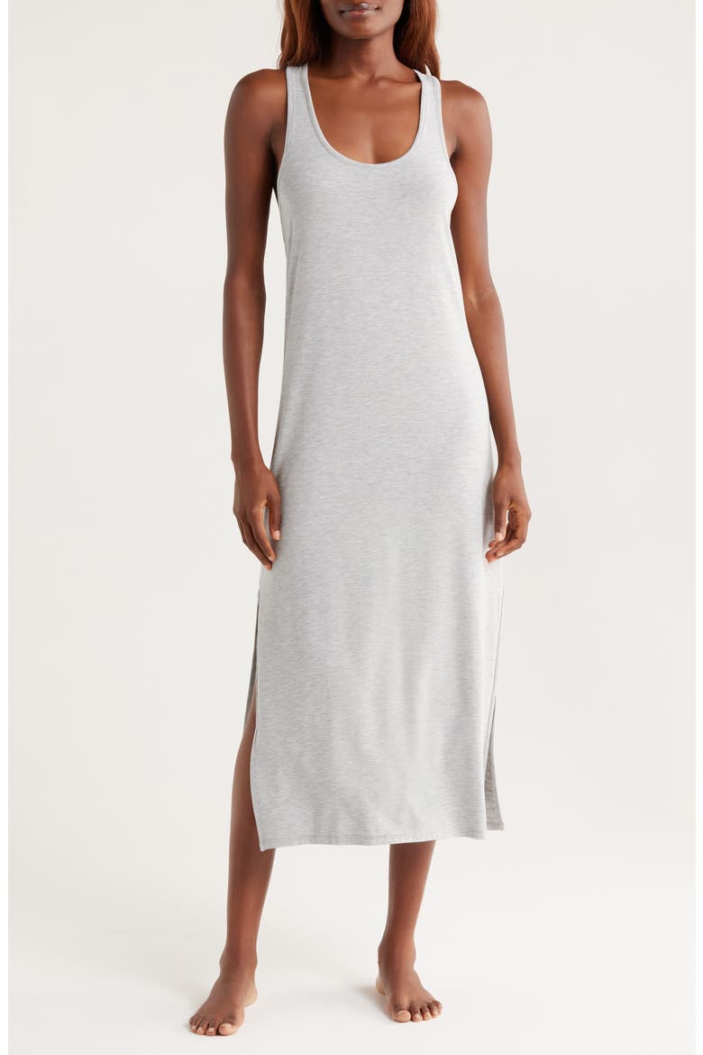 Cool Touch Tank Nightgown, Main, color, GREY HEATHER
