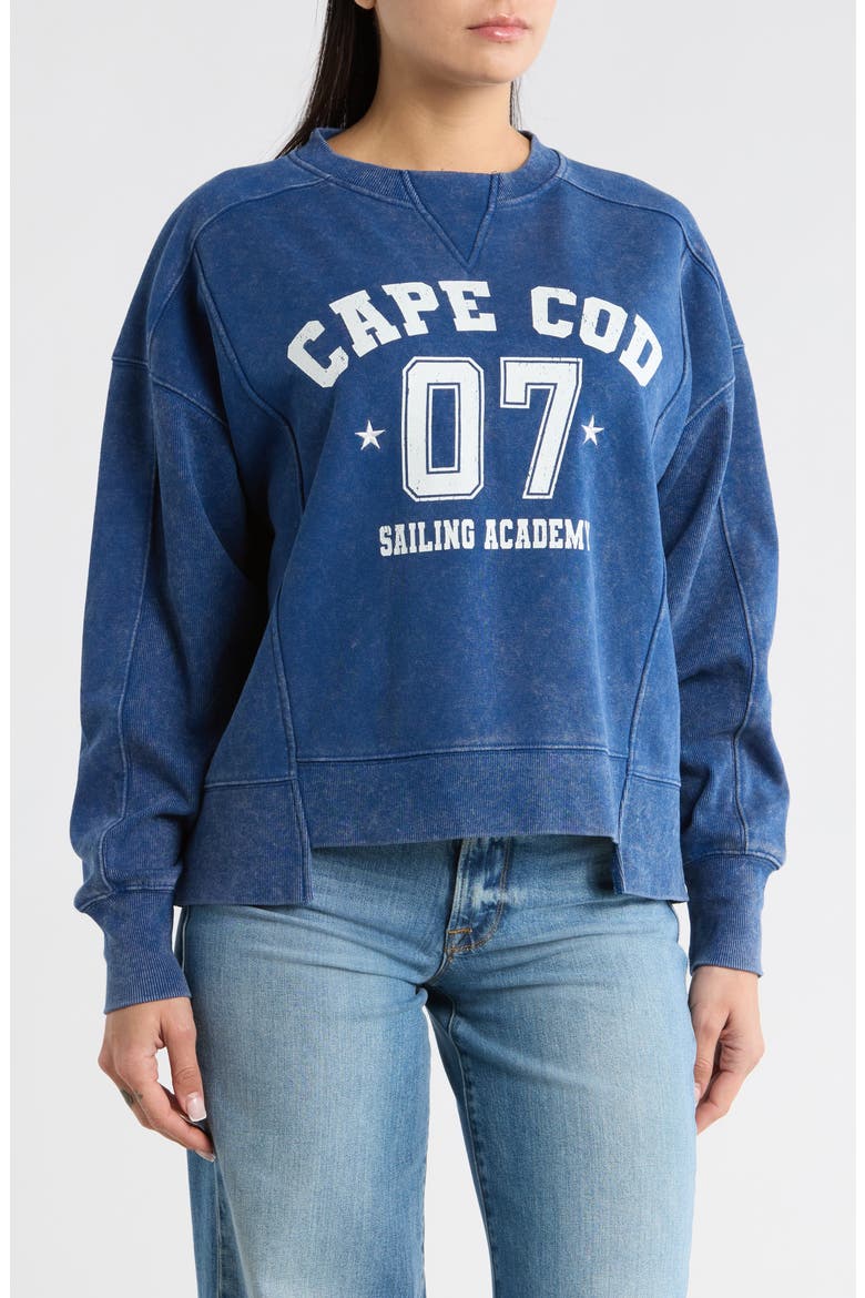 Cape Cod Sailing Sweatshirt, Main, color, NAVY
