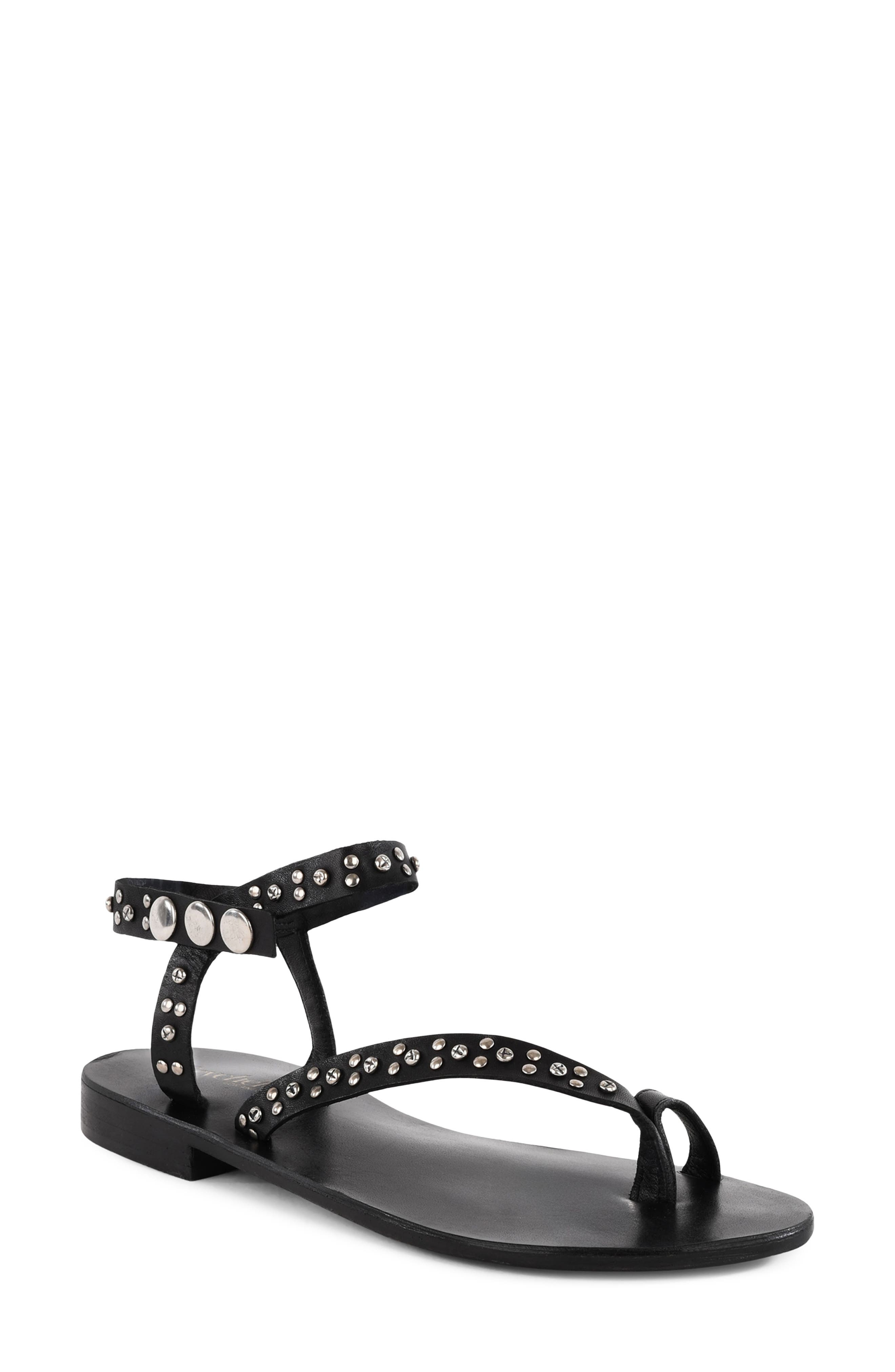 Seychelles First Look Embellished Sandal, Main, color, Black