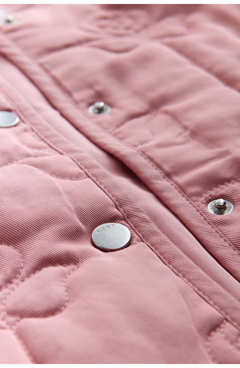 NEXT Kids' Flower Quilted Jacket, Alternate, color, Pink