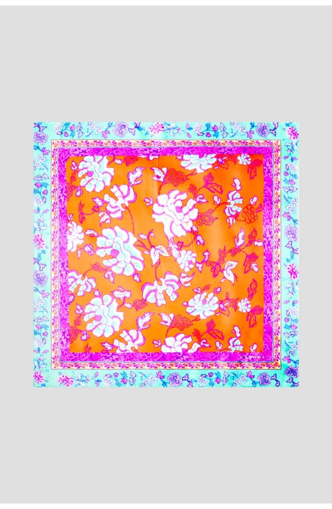 Imperial Silk Scarf Dragon Print