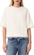 AllSaints Nia Lace Trim T-Shirt