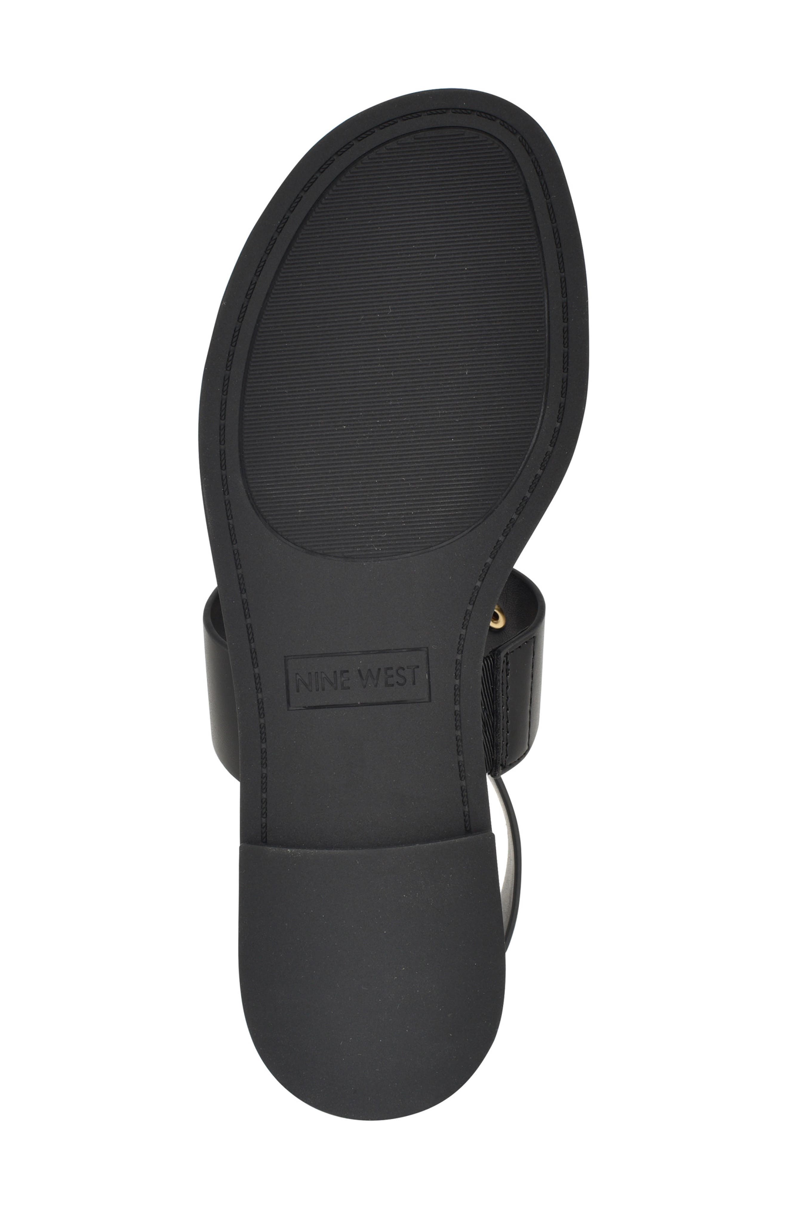 Nine West Jouise Studded Gladiator Sandal, Alternate, color, Black 001