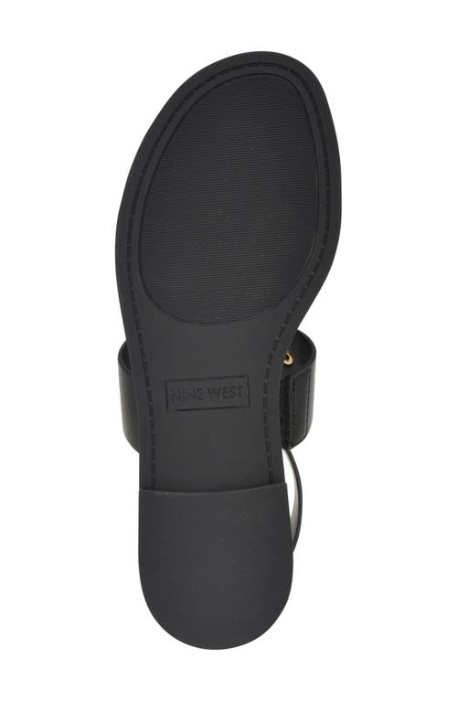 Nine West Jouise Studded Gladiator Sandal In Black 001