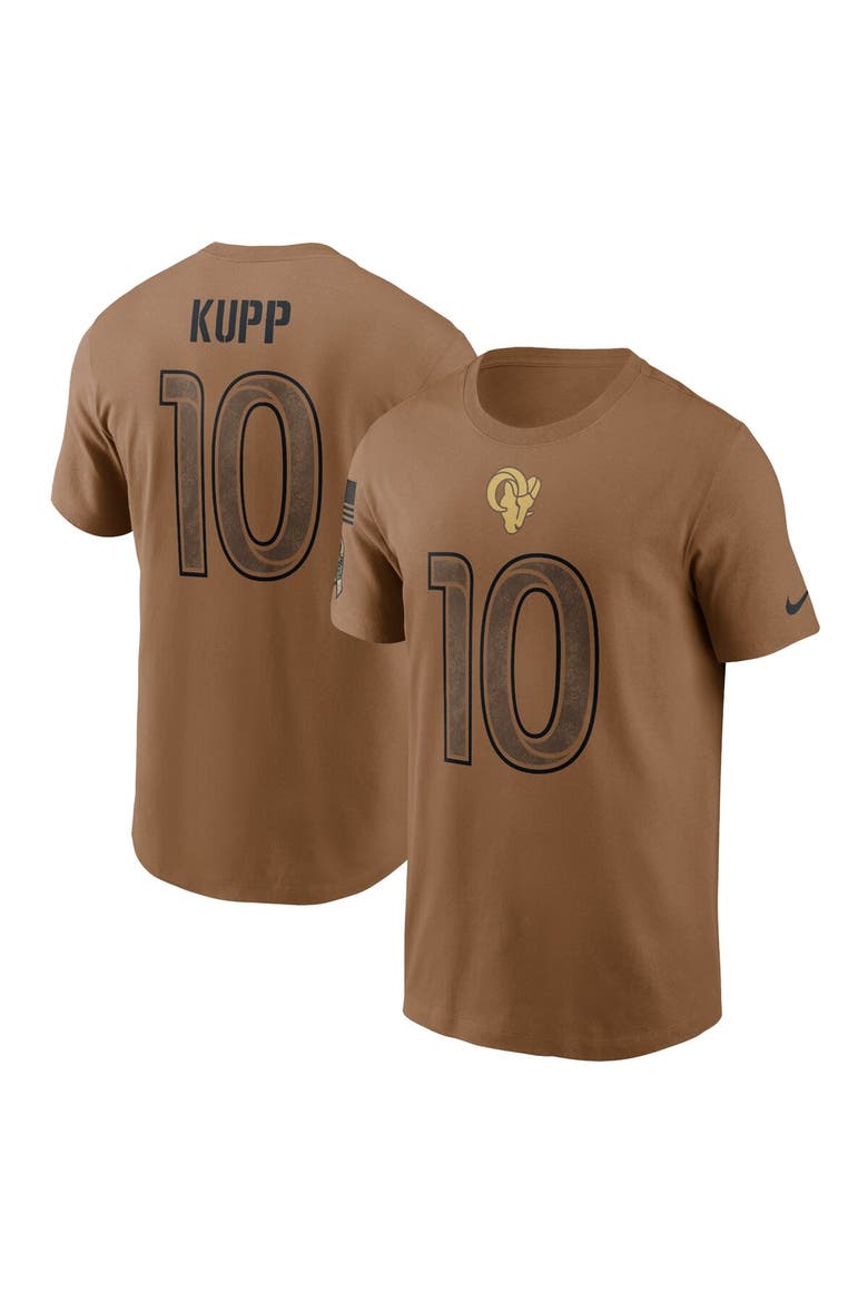 Men's Nike Cooper Kupp Brown Los Angeles Rams 2023 Salute To Service Name & Number T-Shirt, Main, color, Brown