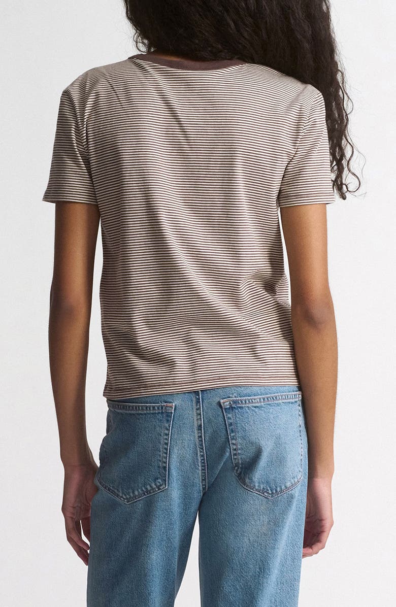 Brooklyn Industries Stripe Cotton T-Shirt, Alternate, color, Chocolate Martini Stripe