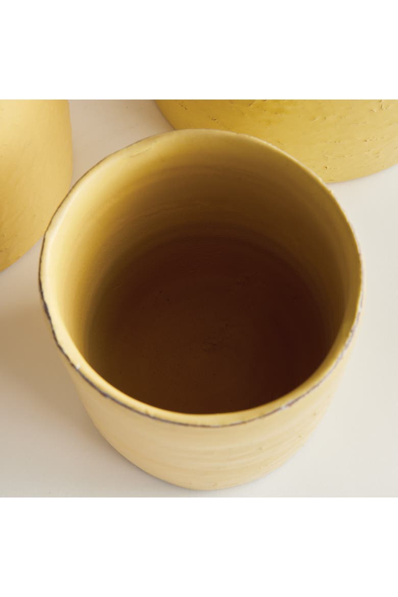 Studio Cachepots Planters, Set of 3, Alternate, color, Yellow