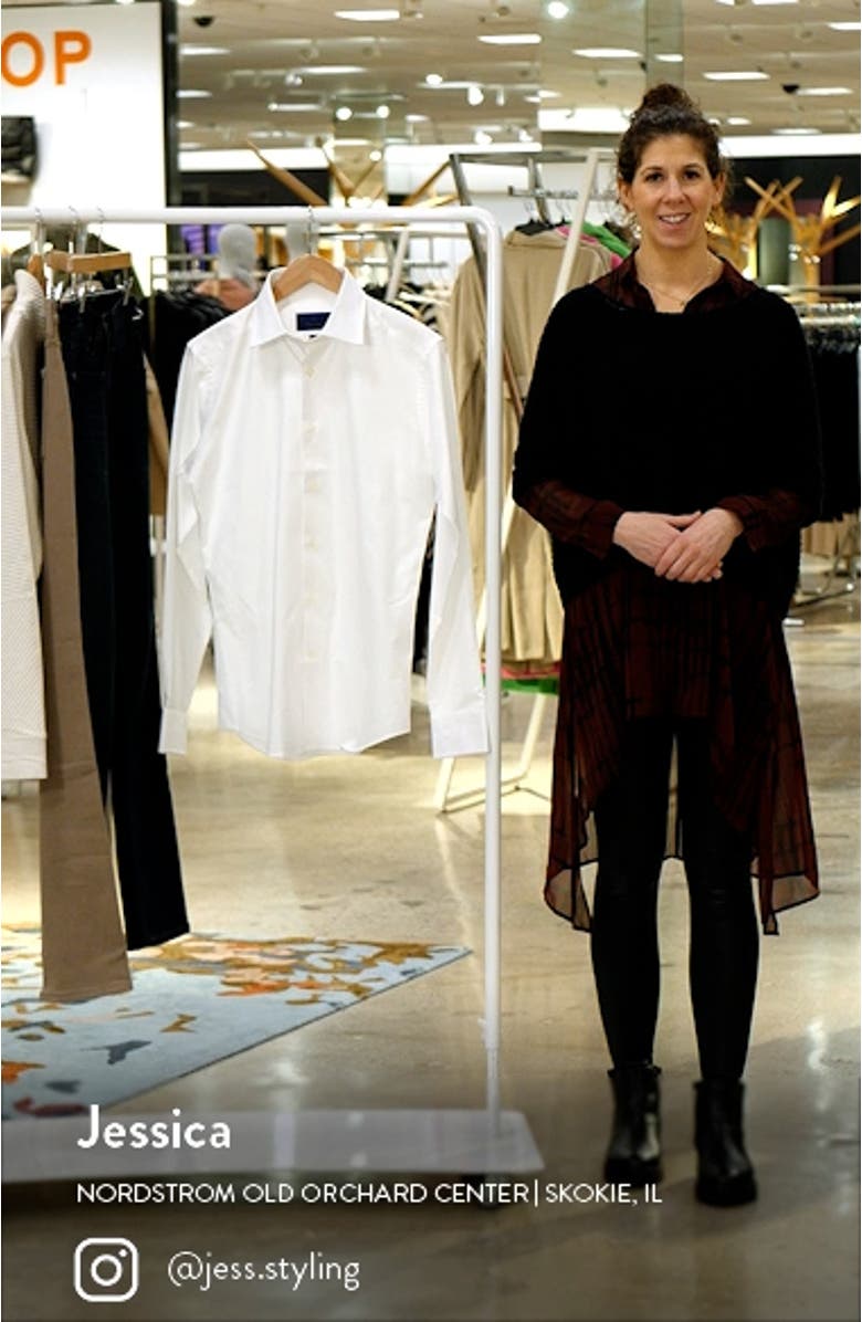 Slim Fit Superfine Twill Dress Shirt, sales video thumbnail