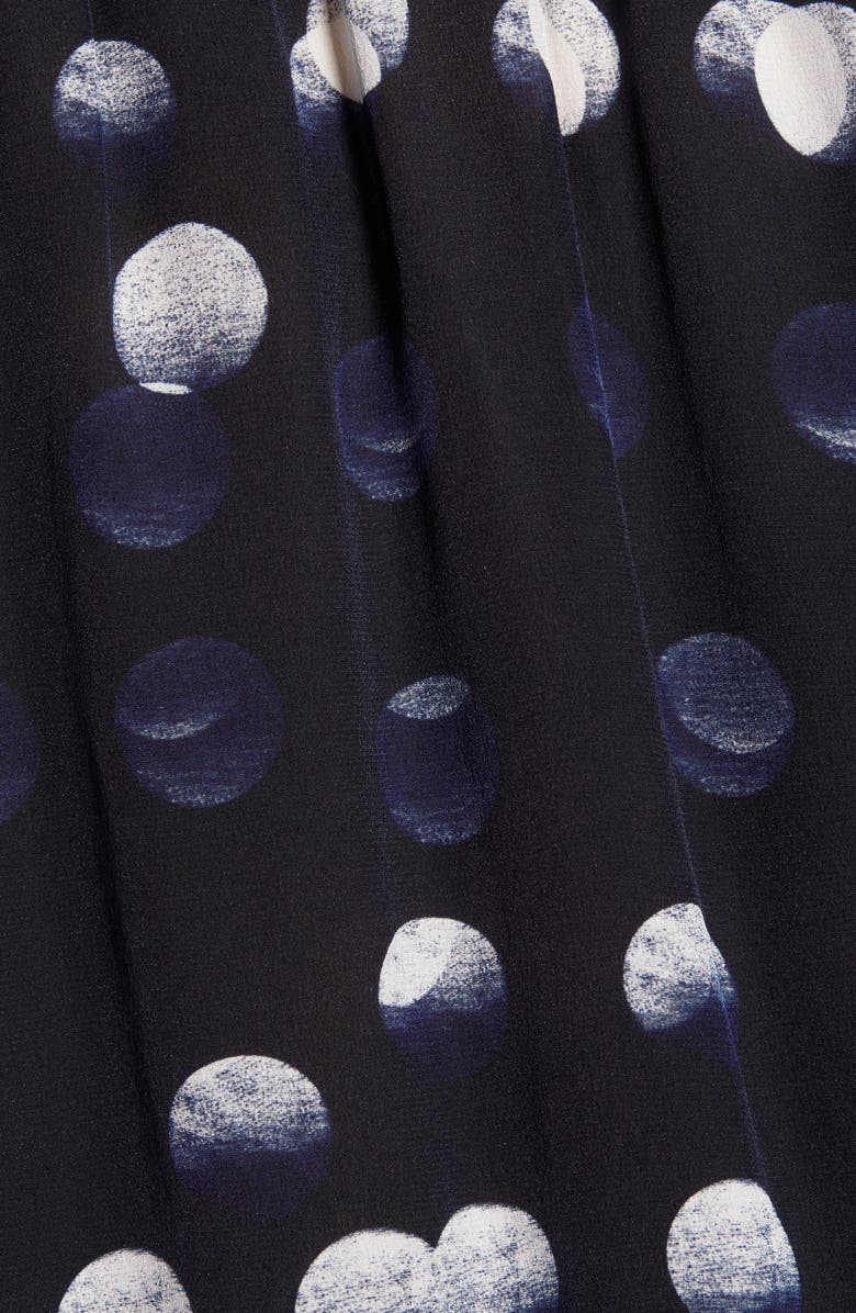 Zadig & Voltaire Rooka Dots Silk Fit & Flare Dress, Alternate, color, 