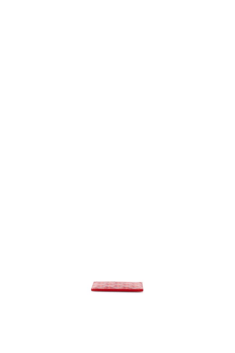 Saint Sulpice Card Holder Coated Canvas, Alternate, color, Red