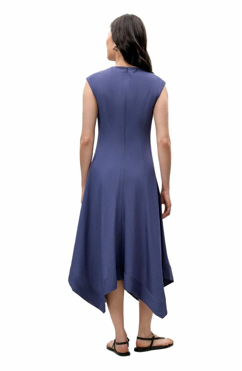 Rebecca Taylor Allegra Stripe Dress, Alternate, color, Navy