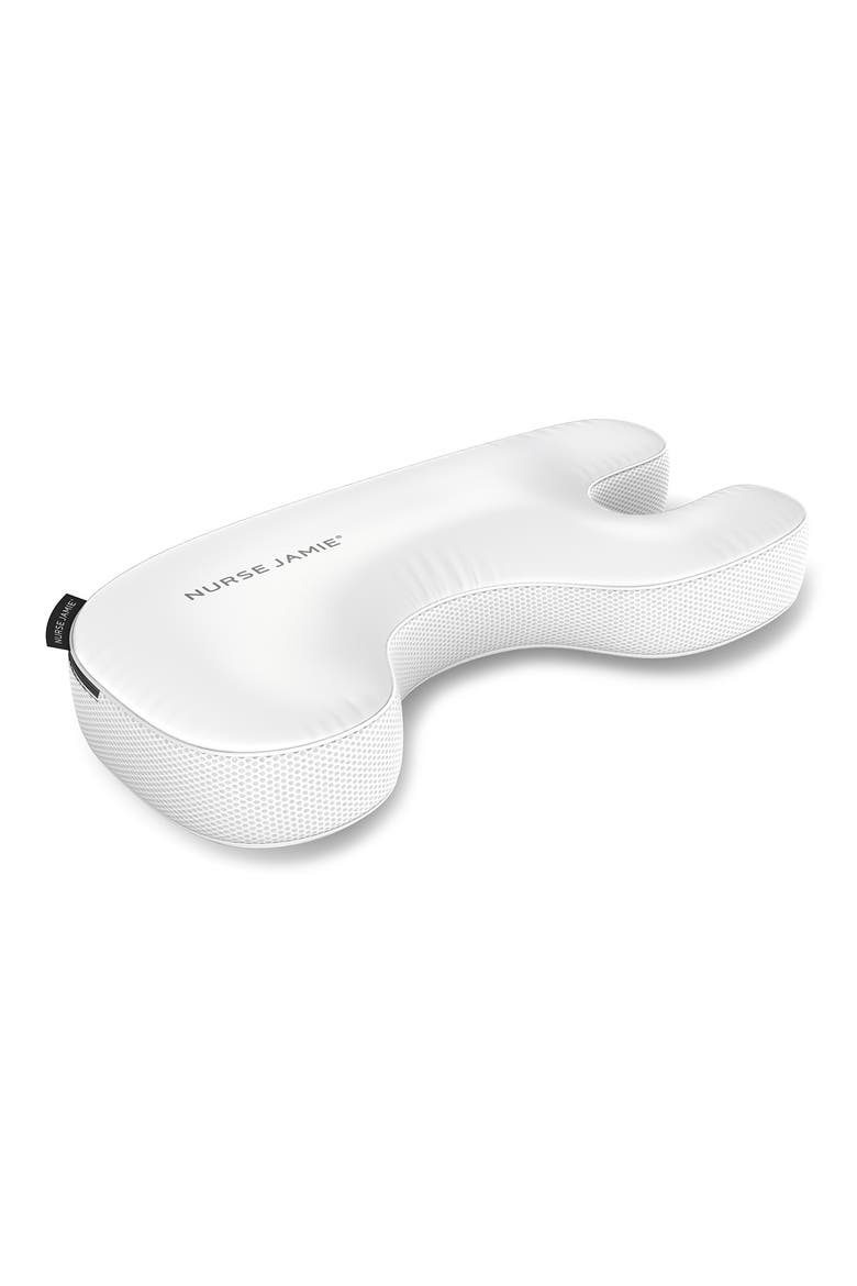 Memory Foam Skin Care Pillow, Alternate, color, WHITE