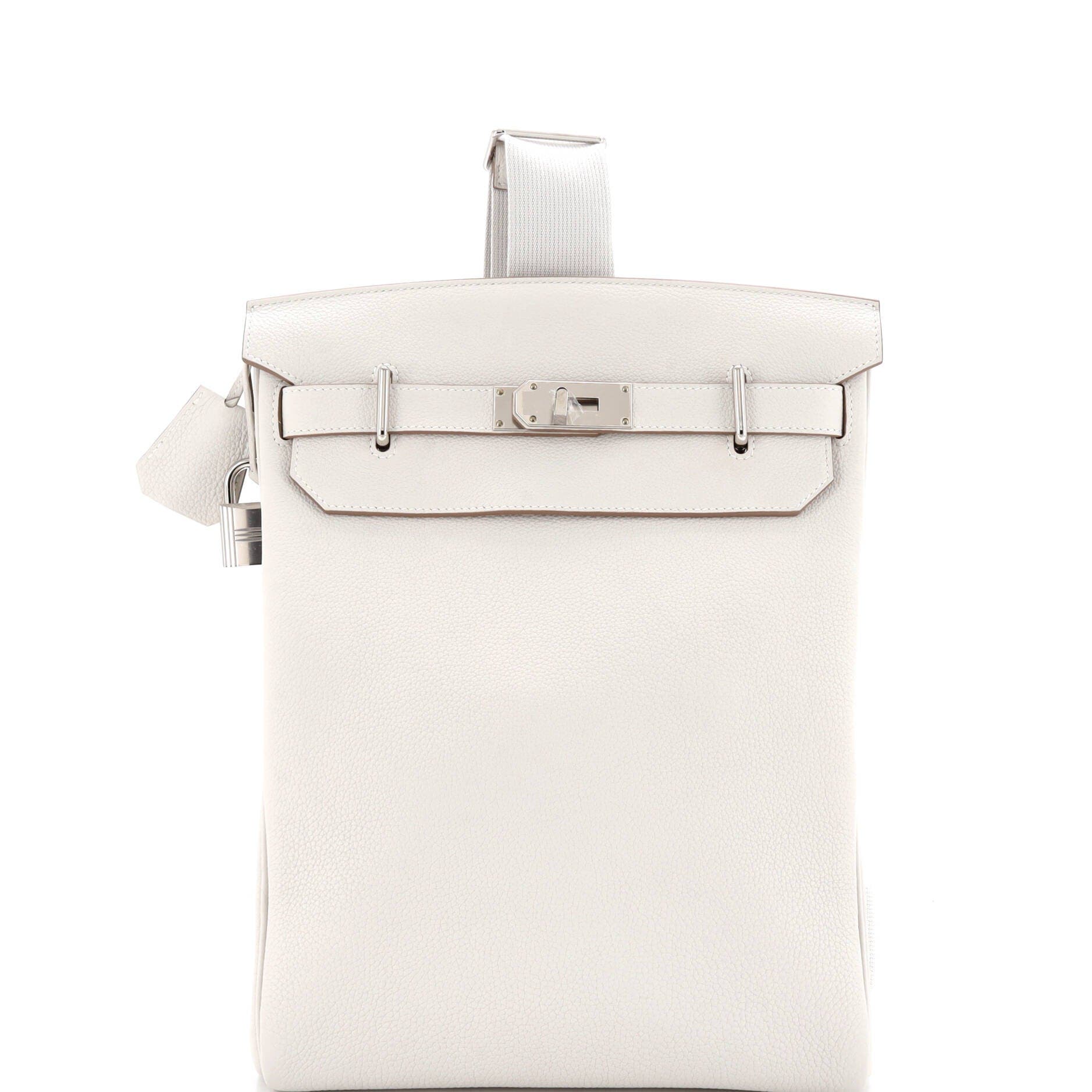 Pre-Owned Hermes Hac a Dos Backpack Togo GM, Main, color, Gris Pale