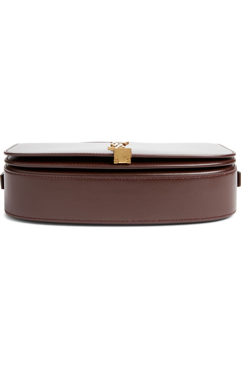Saint Laurent Voltaire Leather Crossbody Bag, Alternate, color, Raisin