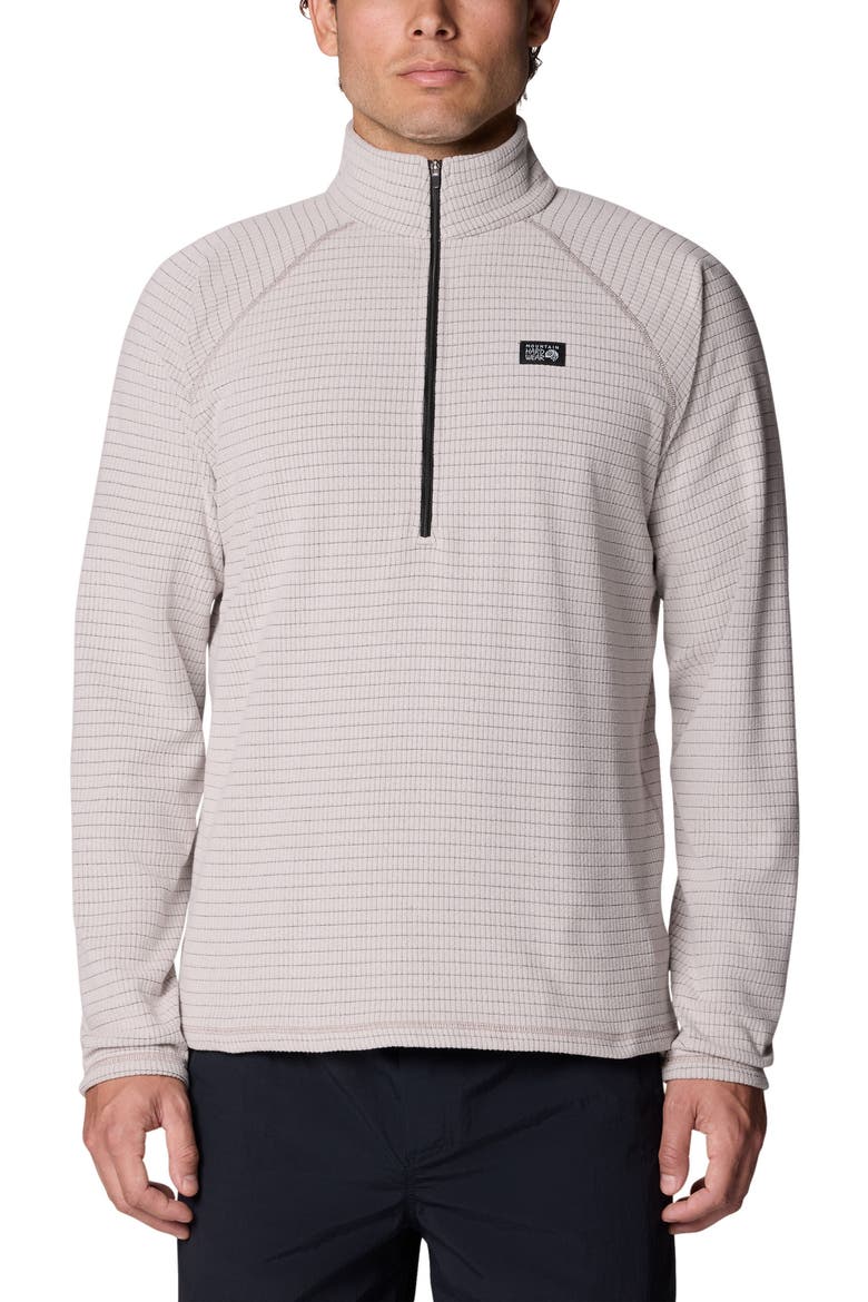 Summit Grid Half-Zip, Alternate, color, CITY FOG