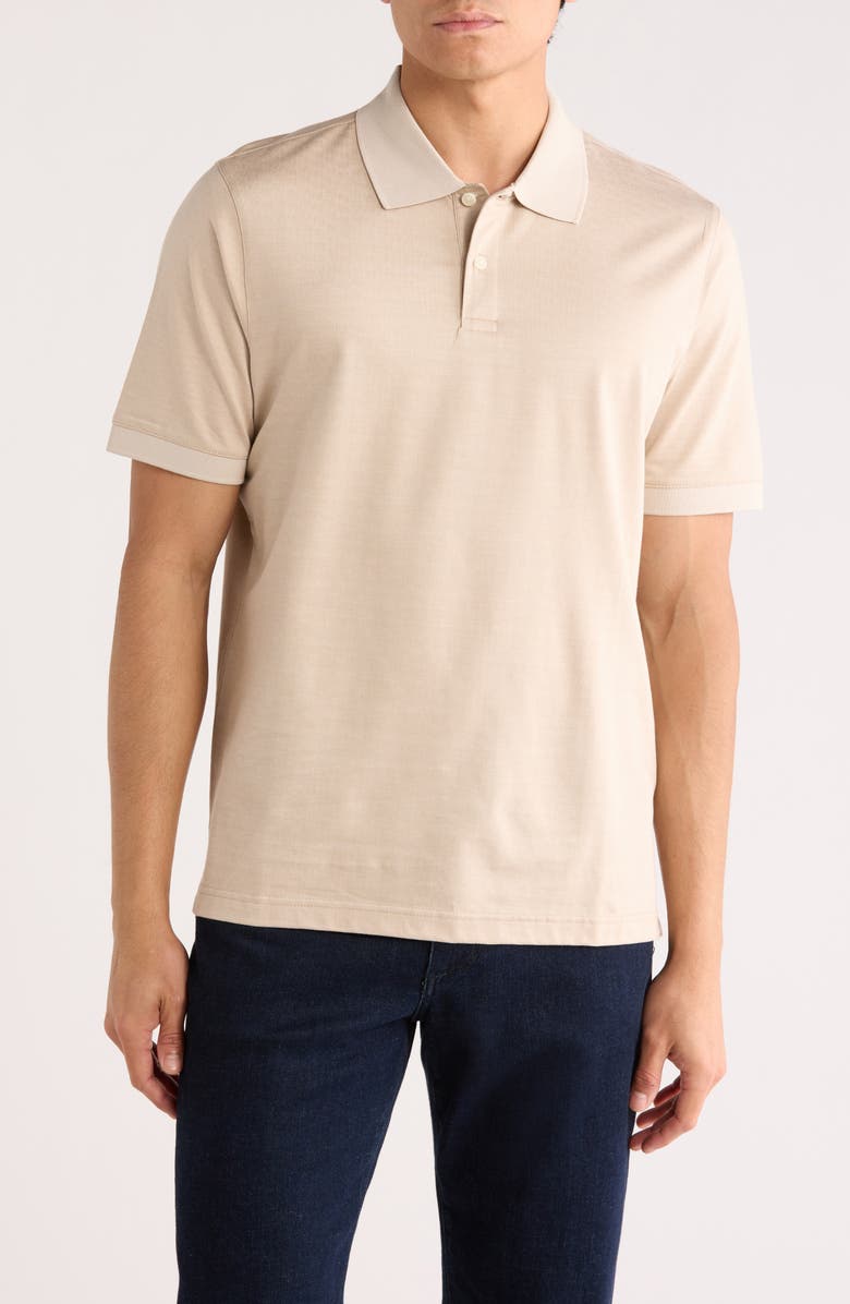 Ted Baker London Auguso Tonal Polo, Main, color, Ecru