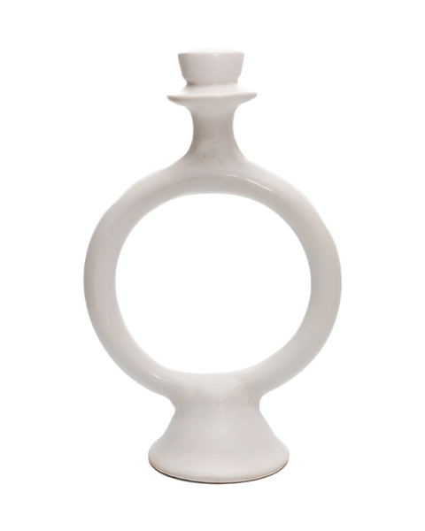 Moroccan Glazed Terracotta Candle Holder