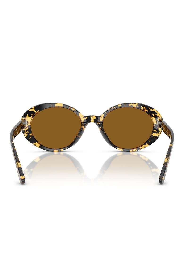 51mm Oval Sunglasses, Alternate, color, TOKYO TORTOISE / TRUE BROWN