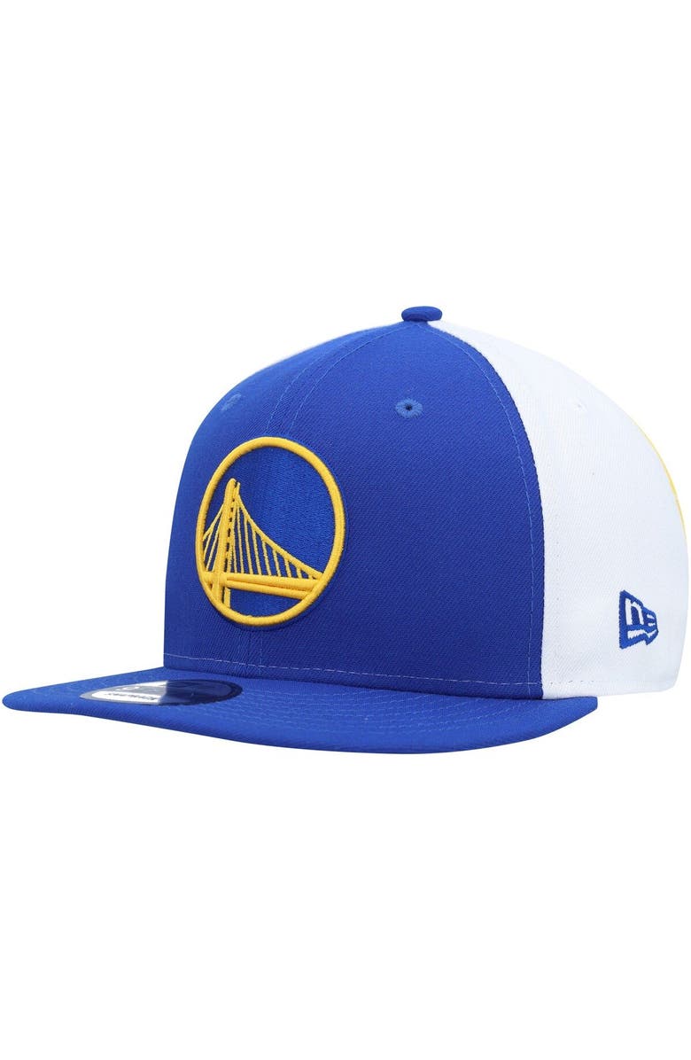 New Era Men's New Era Royal Golden State Warriors Pop Panels 9FIFTY Snapback Hat, Alternate, color, 