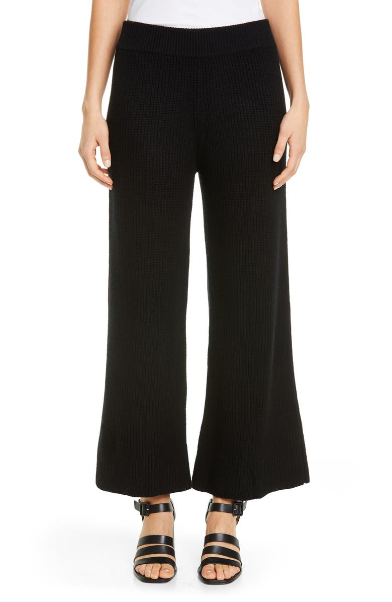 La Ligne Ribbed Cashmere Pants, Main, color, 
