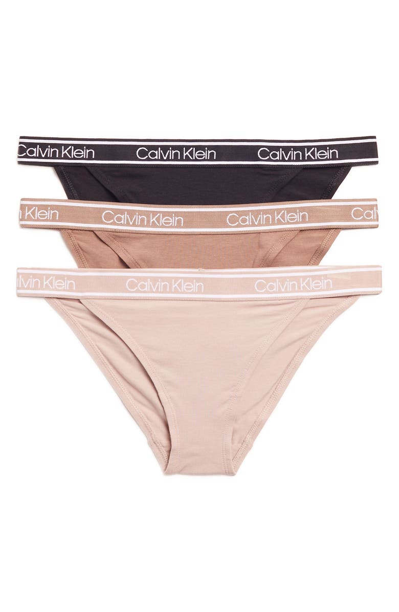 Calvin Klein Cheeky String Bikini Panties - Pack of 3, Main, color,