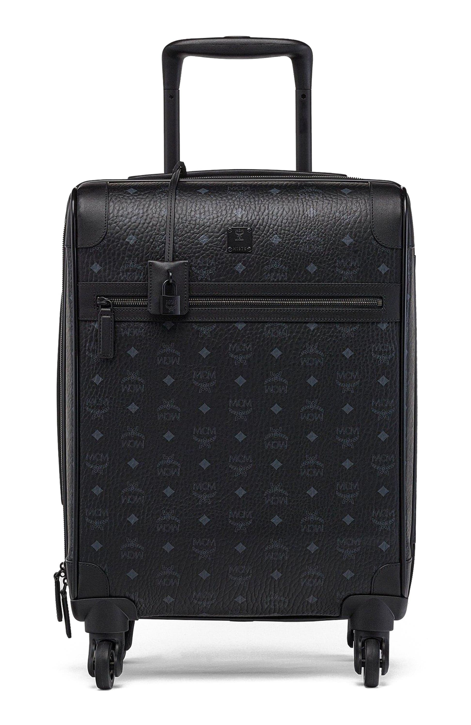 MCM Ottomar Trolley in Visetos, Alternate, color, Black
