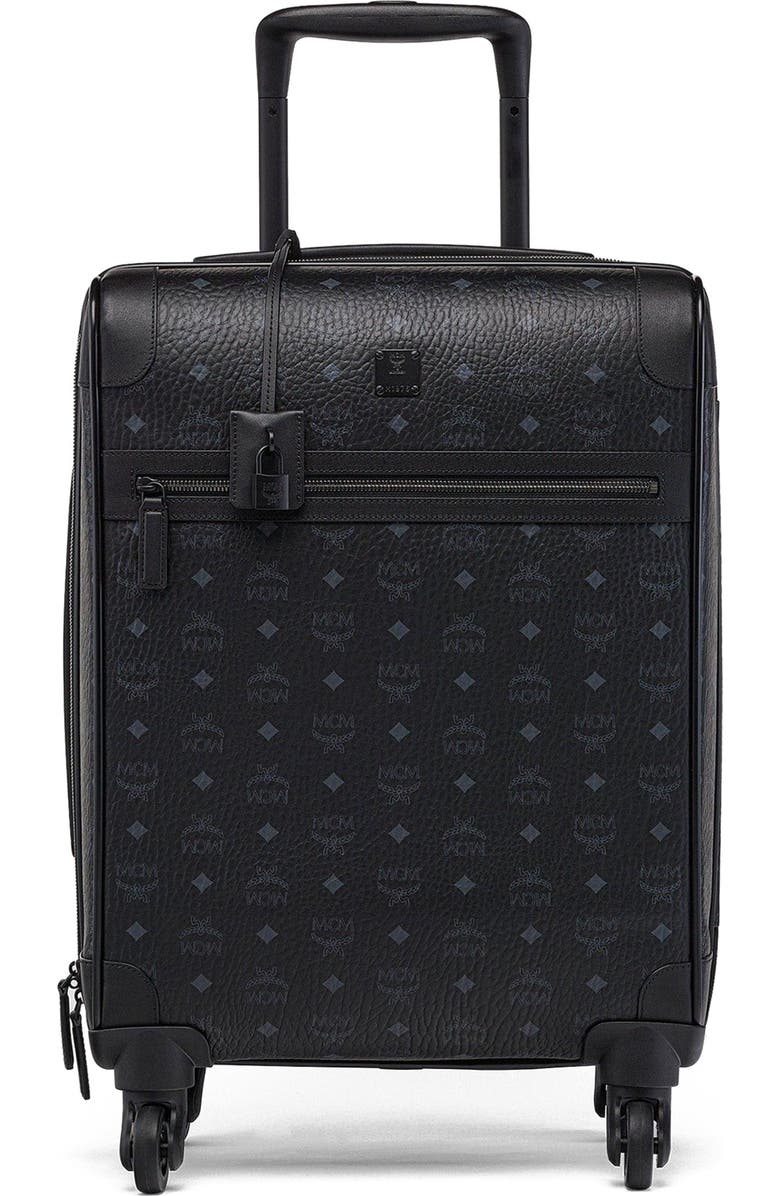 MCM Ottomar Trolley in Visetos, Alternate, color, Black