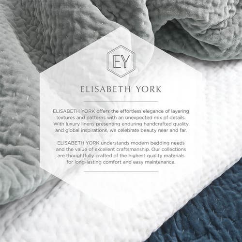 Elisabeth York Sancia Solid Ink Blue With Trim Velvet Decor Throw Pillow, 20" X 20" Cover And Insert In Blue
