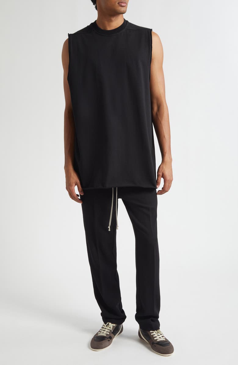Rick Owens Jumbo Cotton Jesrey Tank, Alternate, color, Black