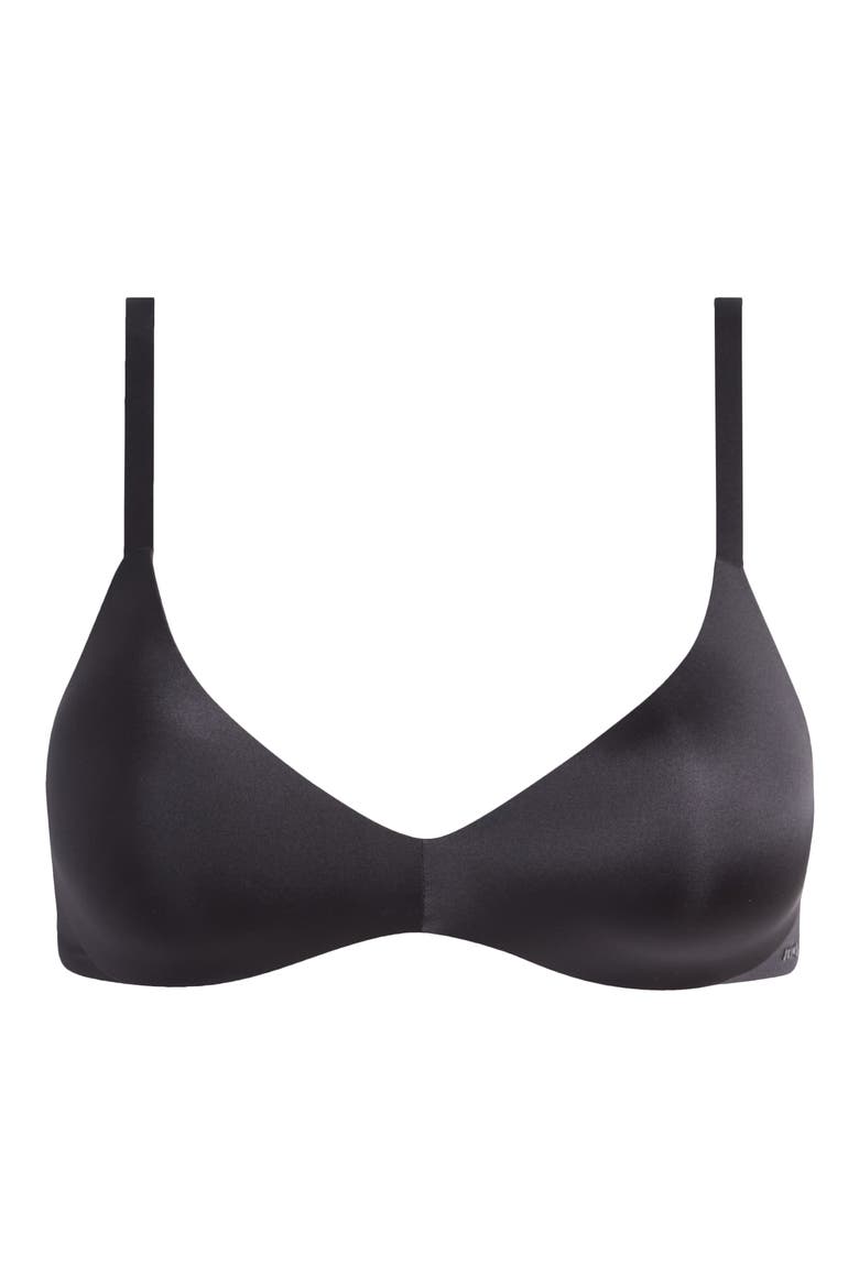Wireless Form Push-Up Plunge Bra, Alternate, color, ONYX
