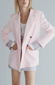MANGO Double Breasted Blazer