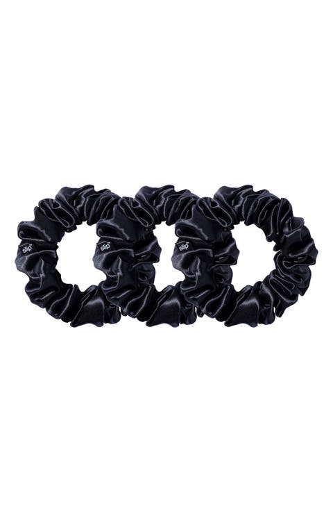 3-Pack Large Silk Scrunchie Set