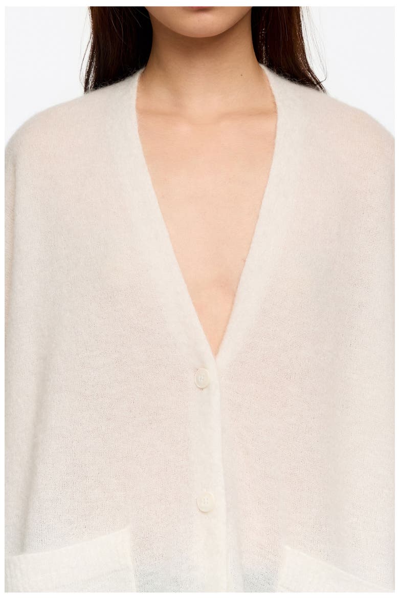 Long Mohair Cardigan, Alternate, color, IVORY