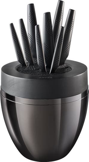 iD3<sup>®</sup> BLACK SAMURAI The Egg 9-Piece Knife Block