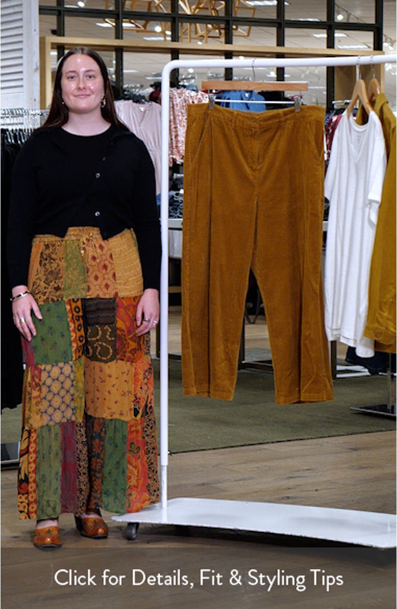 Asphodel Crop Wide Leg Corduroy Pants, sales video thumbnail