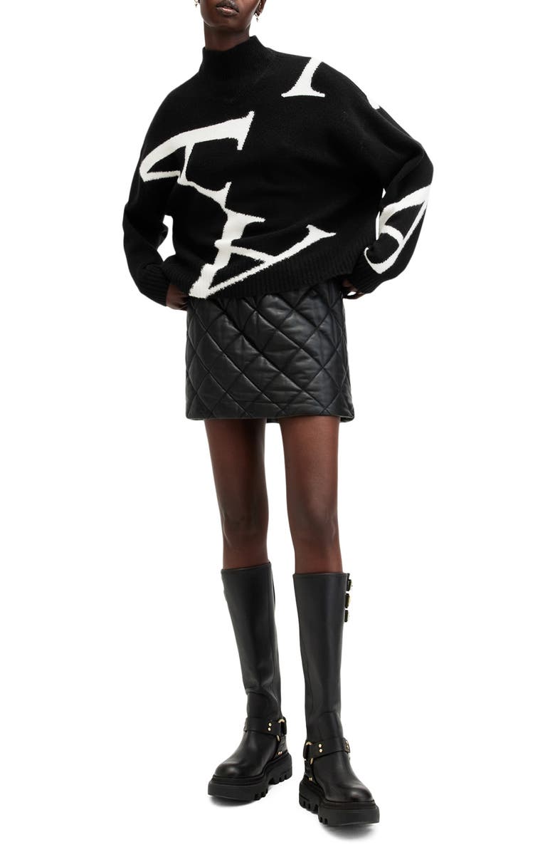 AllSaints A Star Turtleneck Sweater, Alternate, color, 