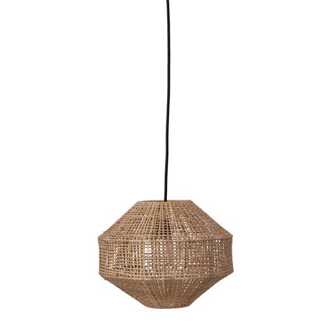Handwoven Rattan Ceiling Light