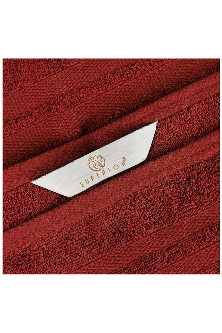 Solid Cotton 6-Piece Towel Set, Alternate, color, MAROON