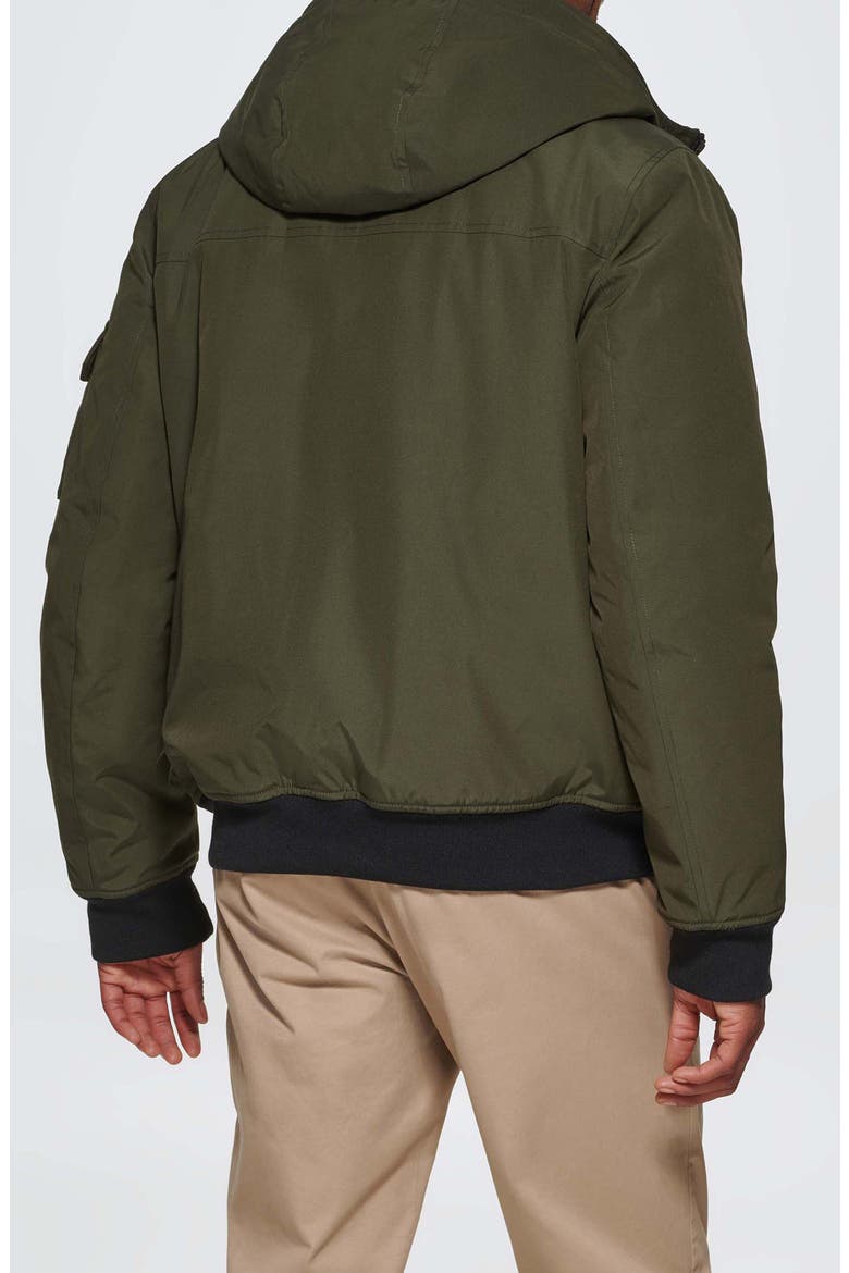Arctic Hooded Bomber Jacket, Alternate, color, DARK FOREST