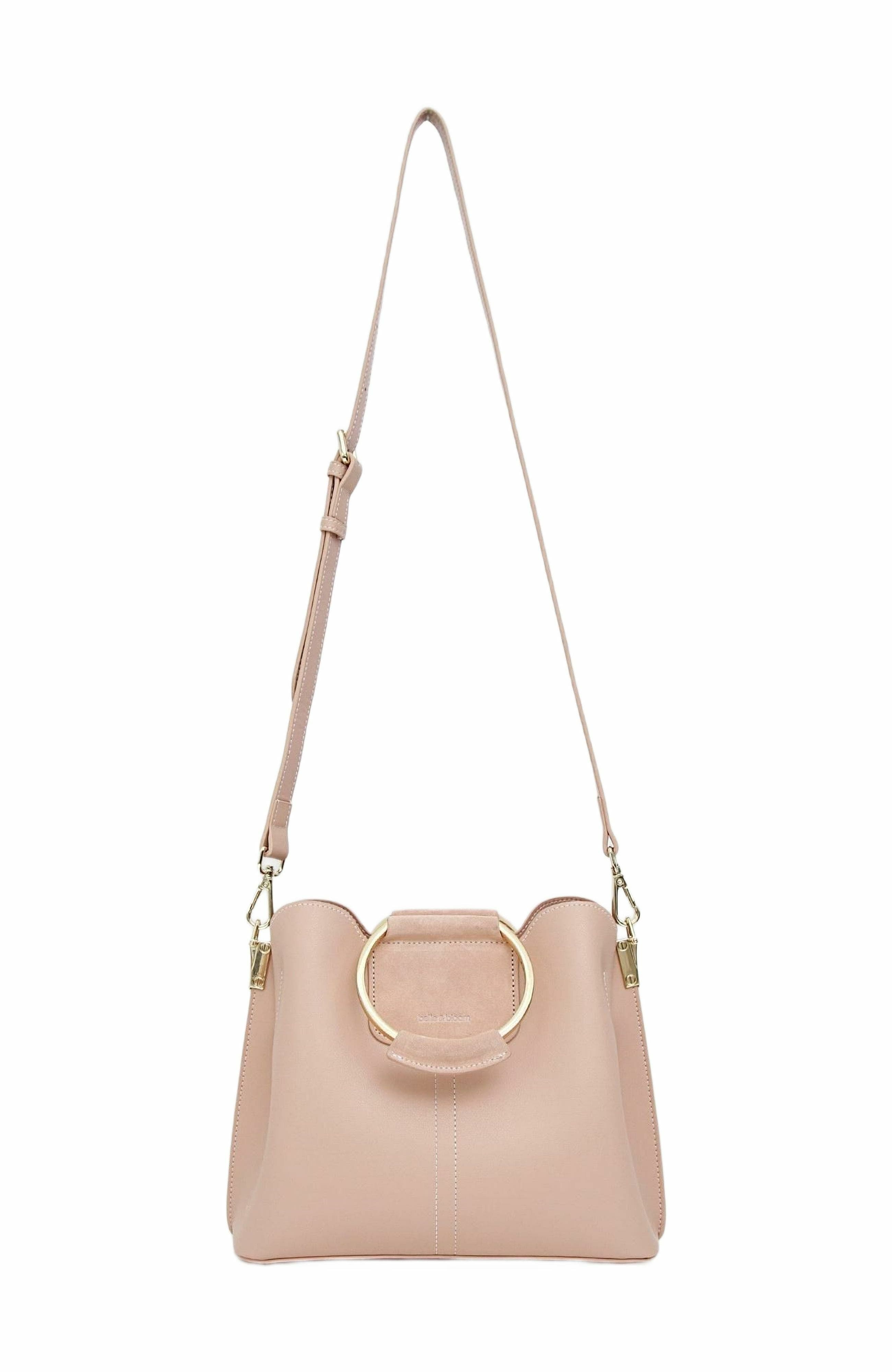 Twilight Leather Cross Body Bag, Alternate, color, DUSTY PINK